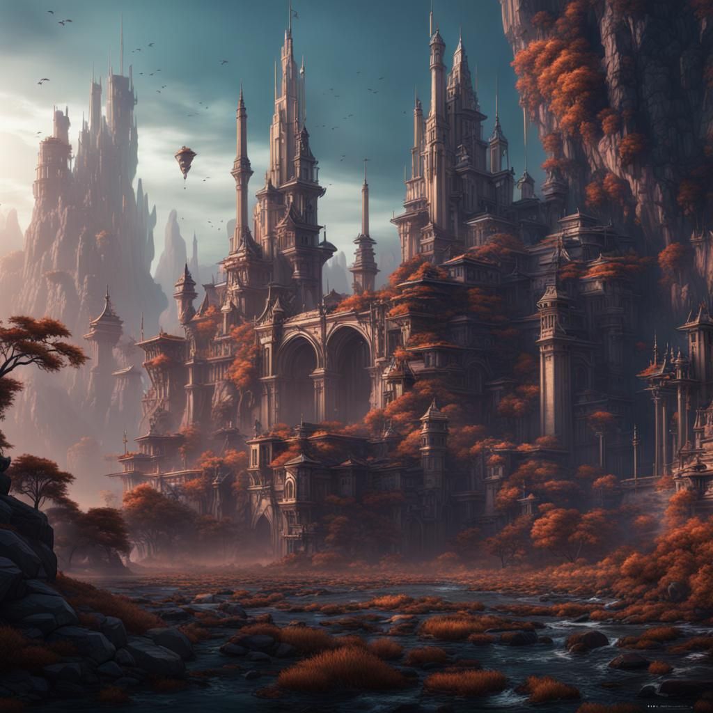 Fantastical Future Concept Art in Deep Color