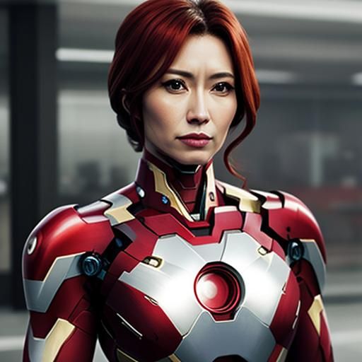 Lady Iron Man Digital Rendering