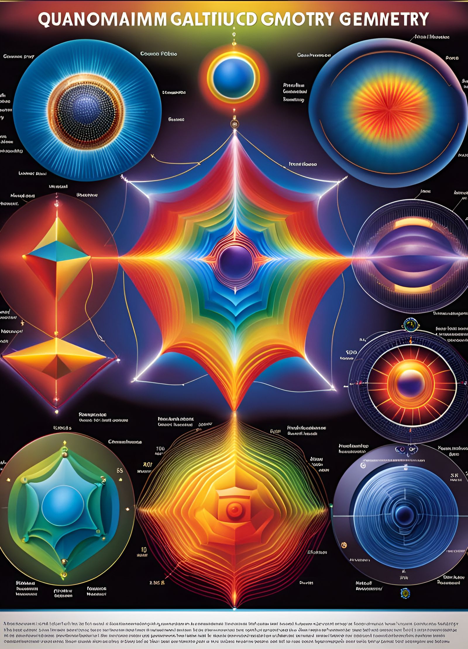 Abstract Quantum Geometry in Vivid Colors