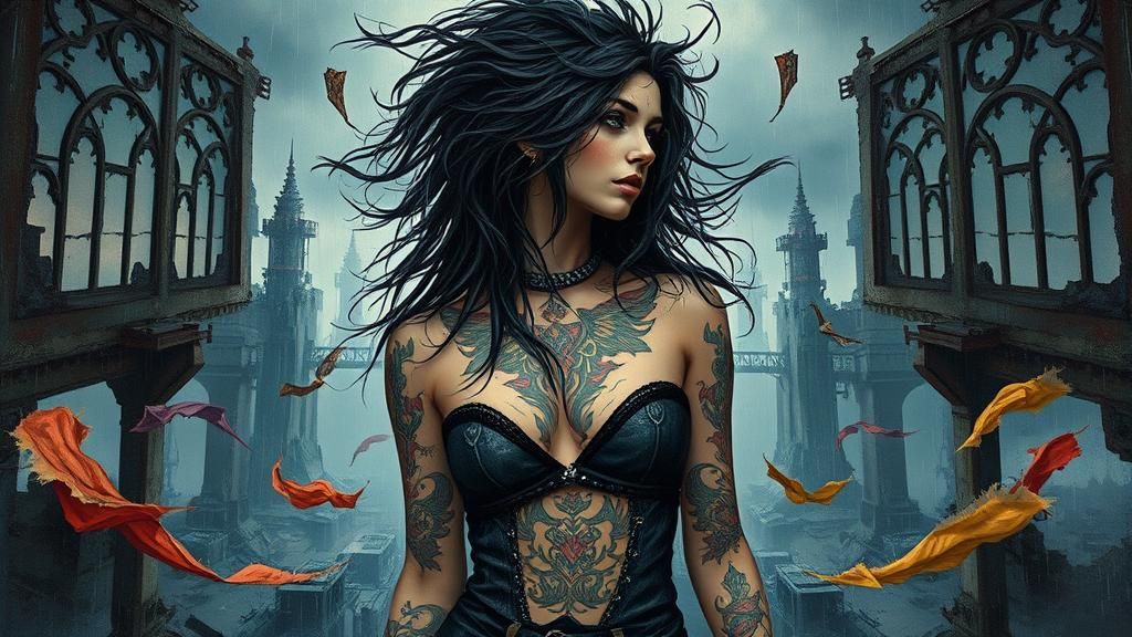 Punk Rock Queen in Post-Apocalyptic Wasteland