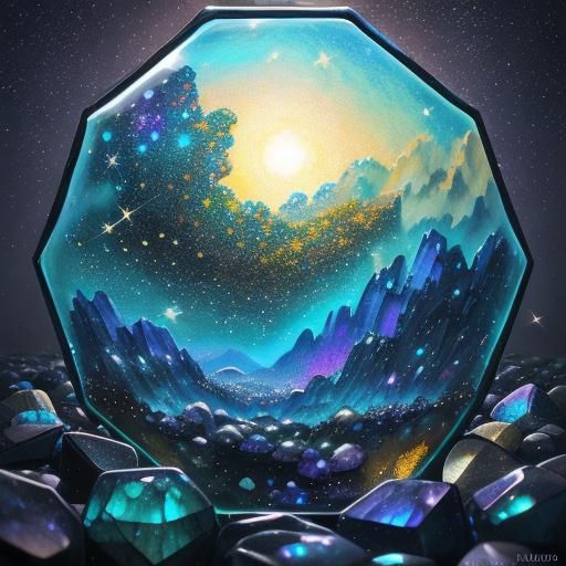 Micmac Art Abstract Painting in Anime Style