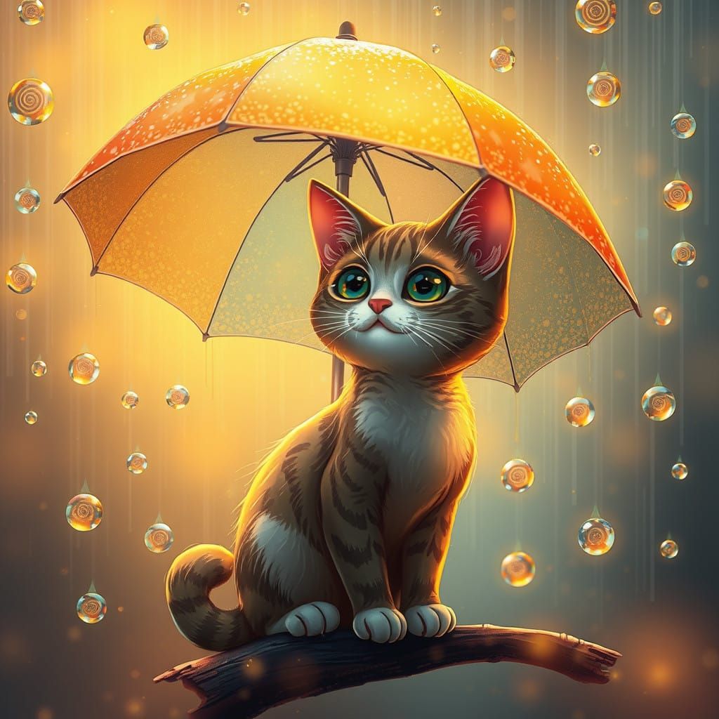 Magical Whimsy Underneath a Radiant Umbrella
