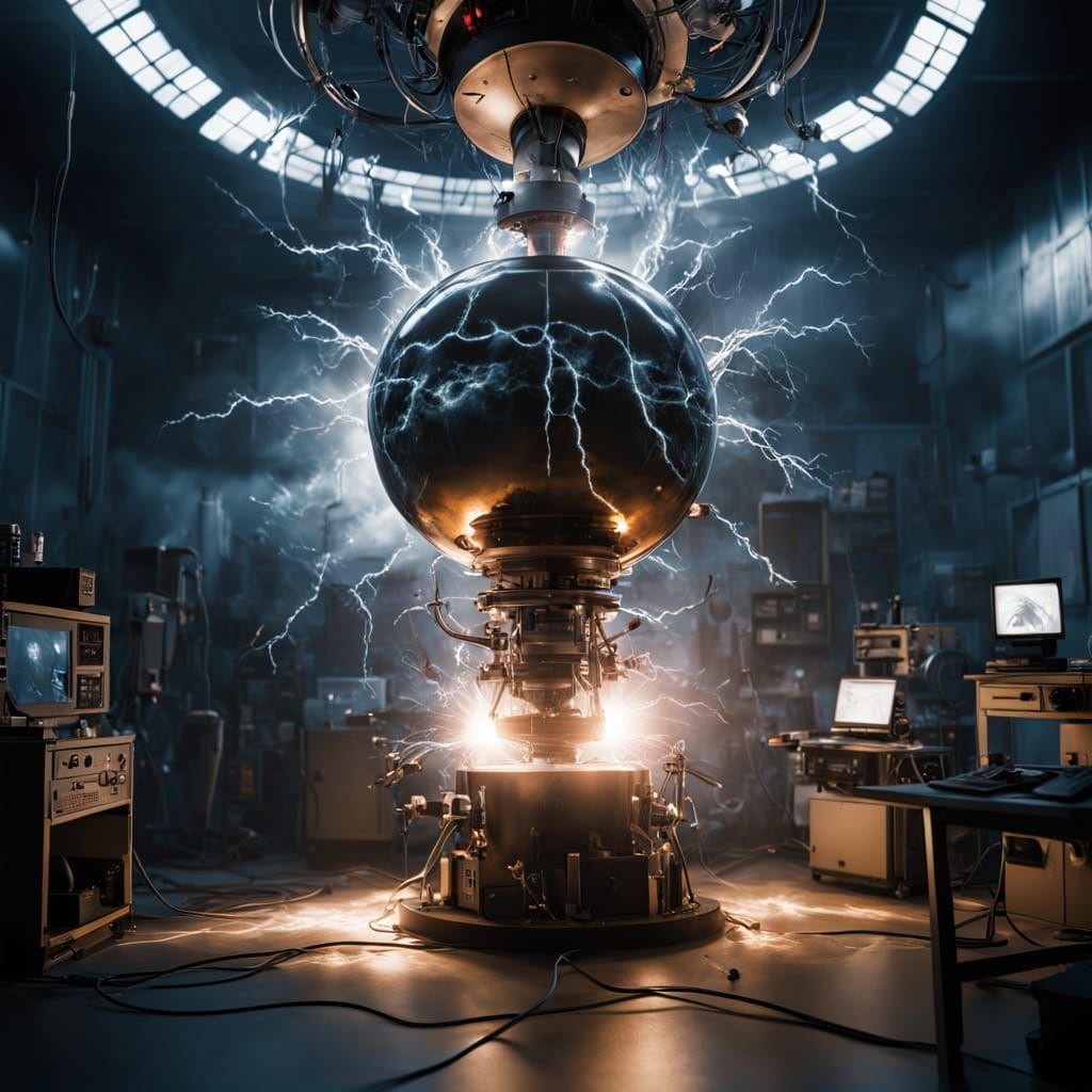 Surreal Laboratory Moment Captured in Dark Academia Style