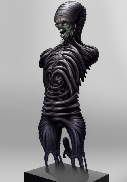 Biomechanical Mars Invasion in Giger Style