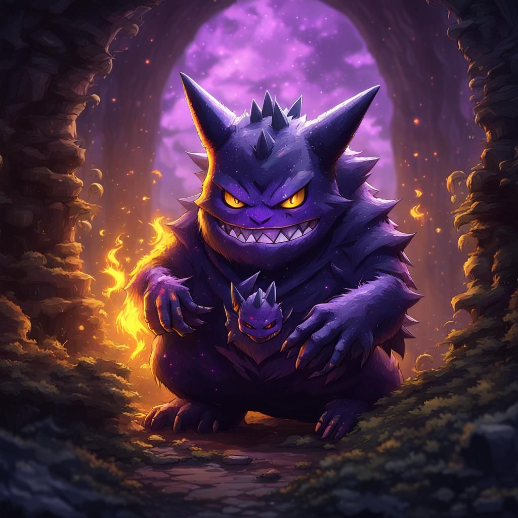 Gengar Ring Wraith: Dark Fantasy Art