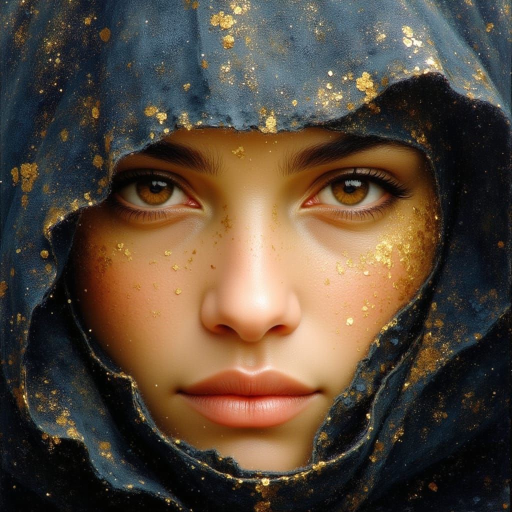 Earth and Sky Portrait in a Fine Art Style