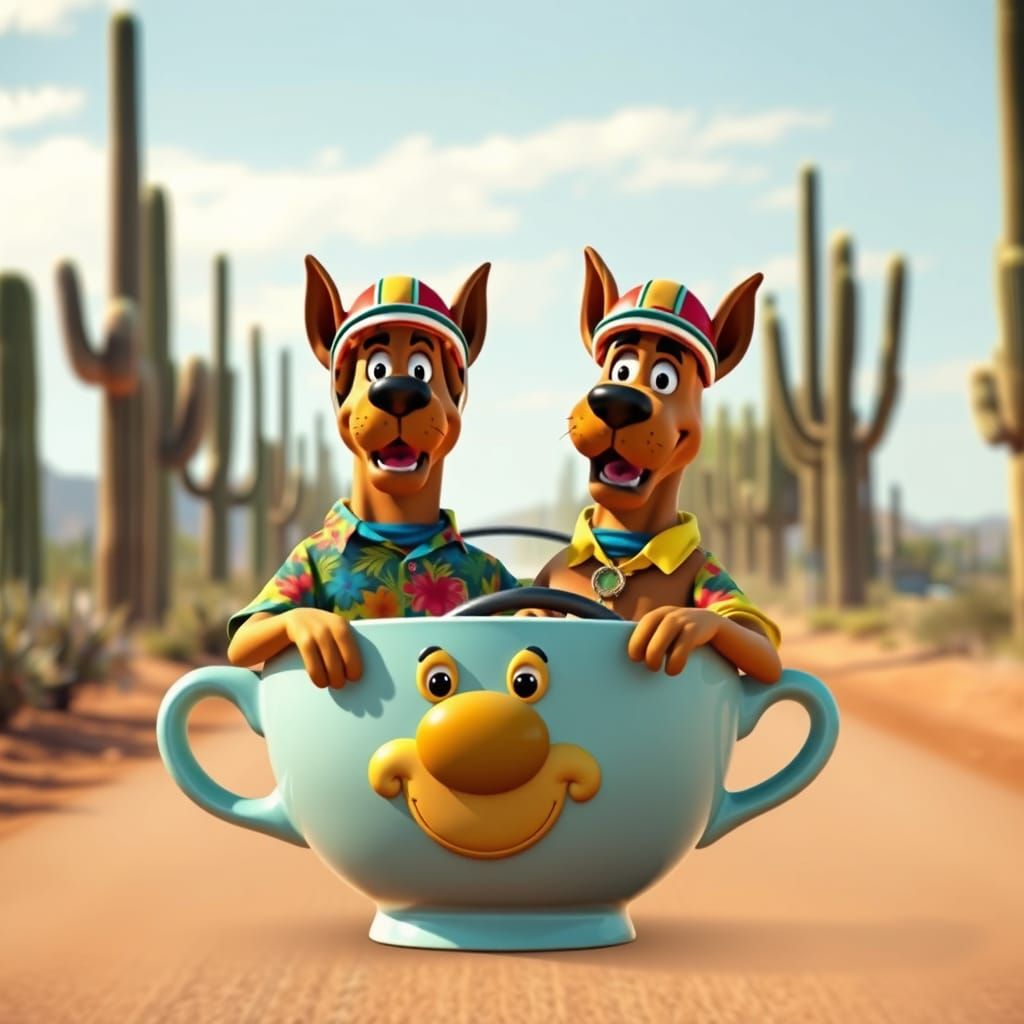 Shaggy and Scooby Doo's Desert Road Trip