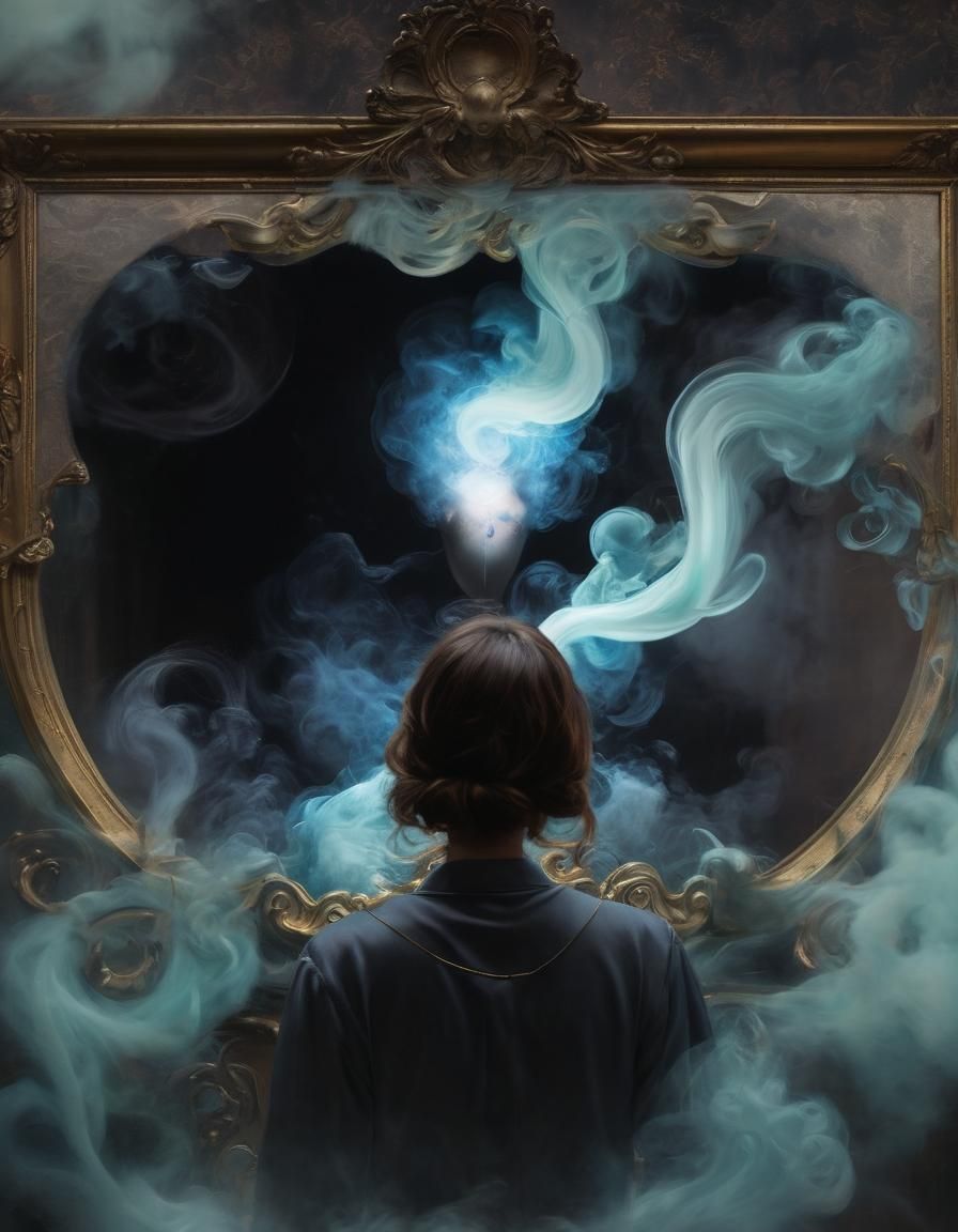 Smoke Mirror: A Detailed and Captivating Painting