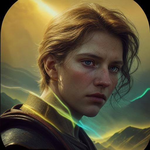 Radiant Divine Power in Golden Light