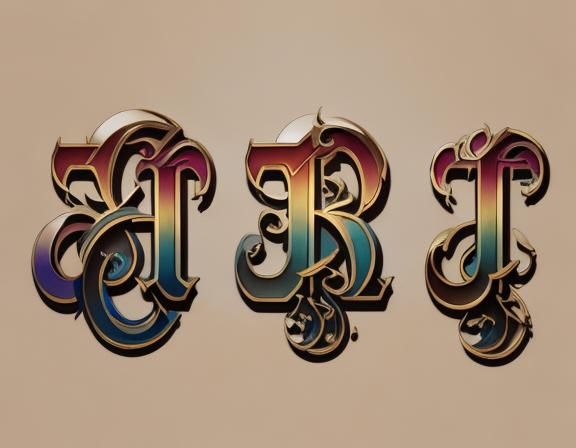 Golden Ratio Calligraphy Logo Design in 8K