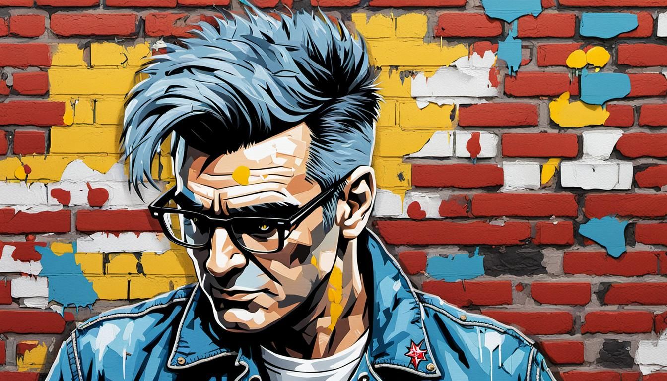 Morrissey in Manchester: Comic Book Style Portrait