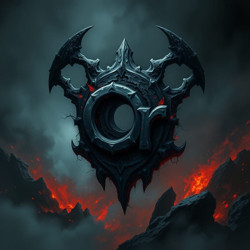 Chromium Element in Dark Steel Grey, Ominous Atmosphere