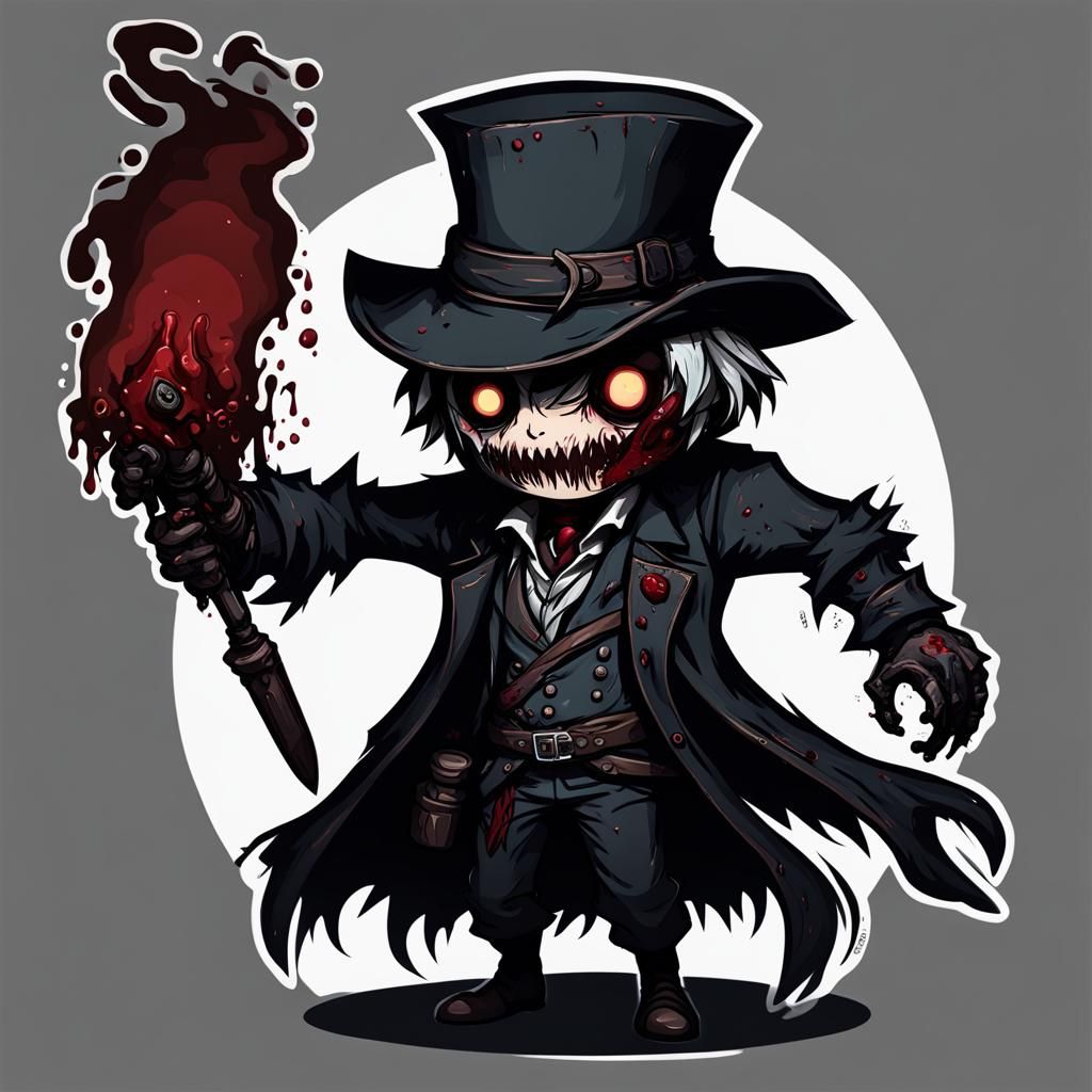 Chibi Bloodborne Monster in the Dark