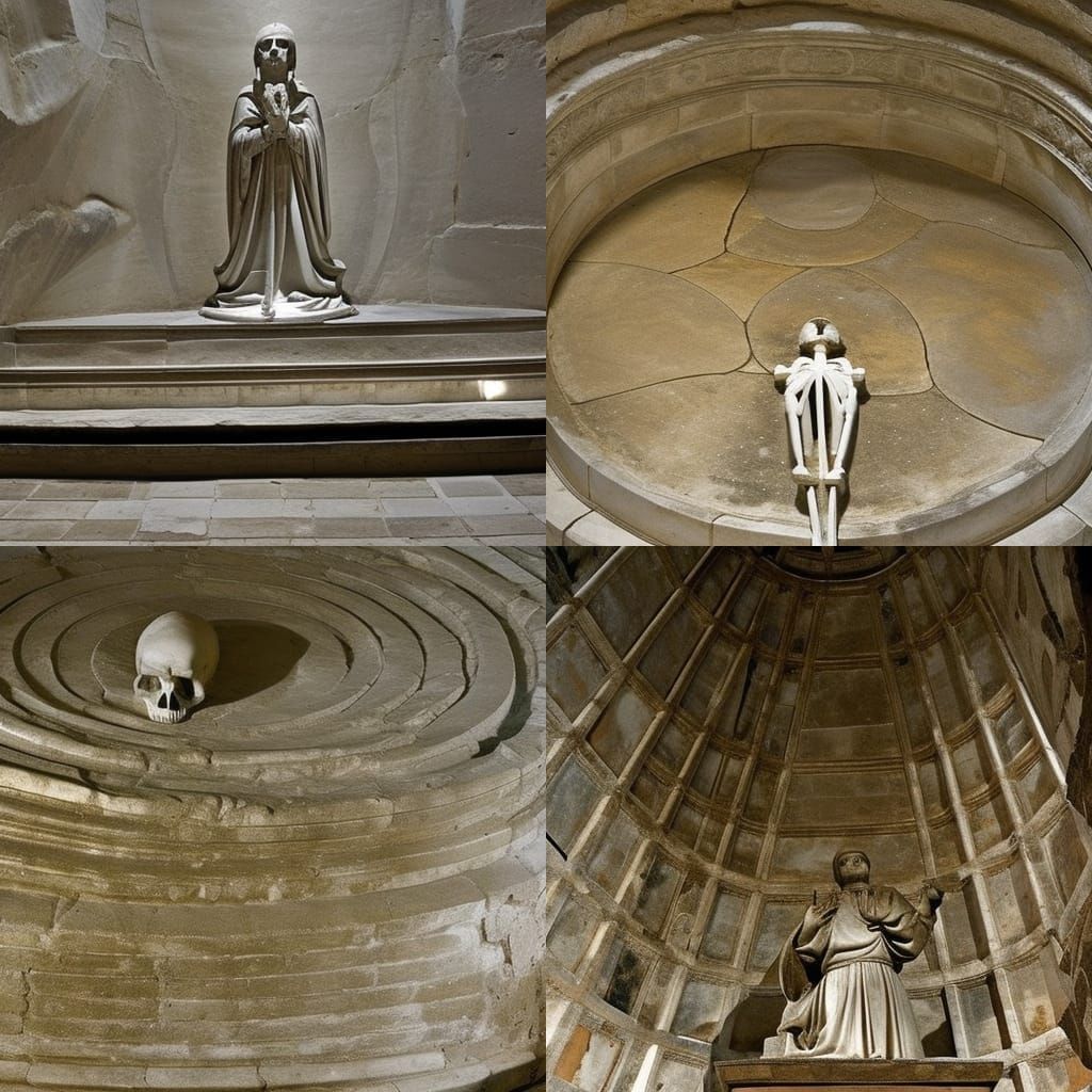 Skeleton Praying in Santa Maria della Vittoria