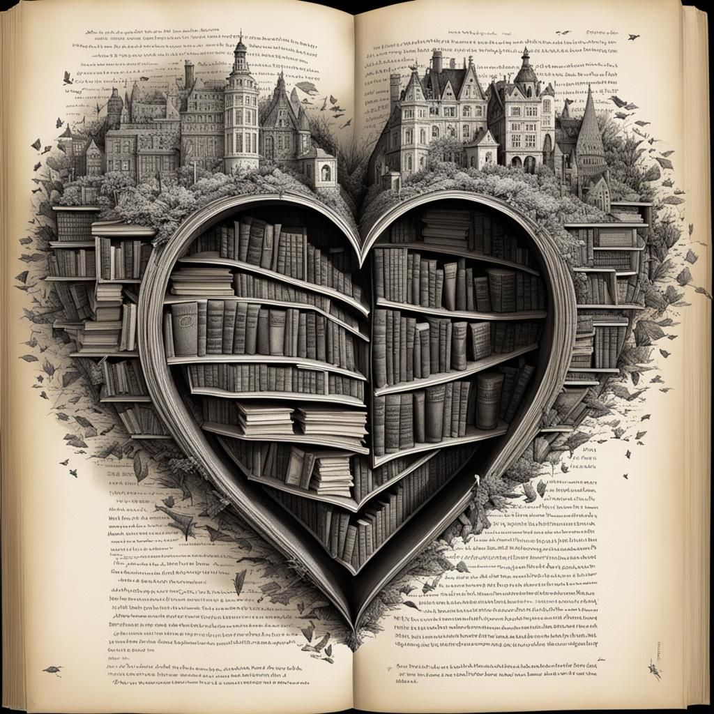 Heart-Shaped Book with Amazing Details