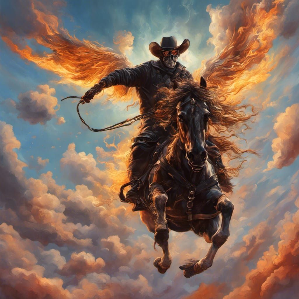 Ghost Riders in the Sky: Hyperrealistic Concept Art