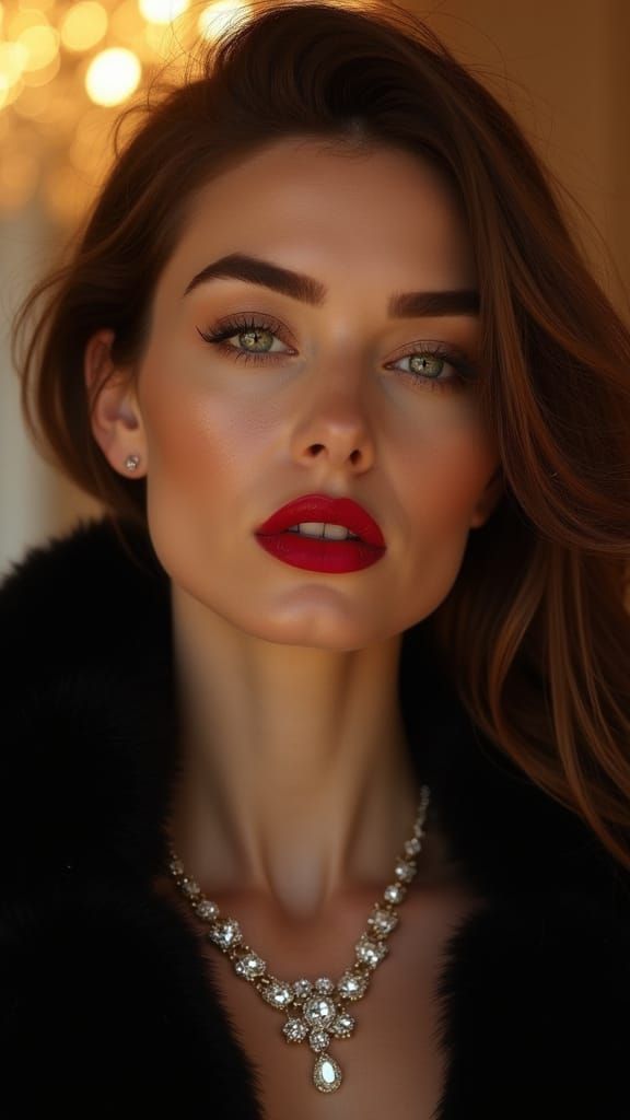 Ultra-Stylish Woman Portrait in Cinematic 3D Depth