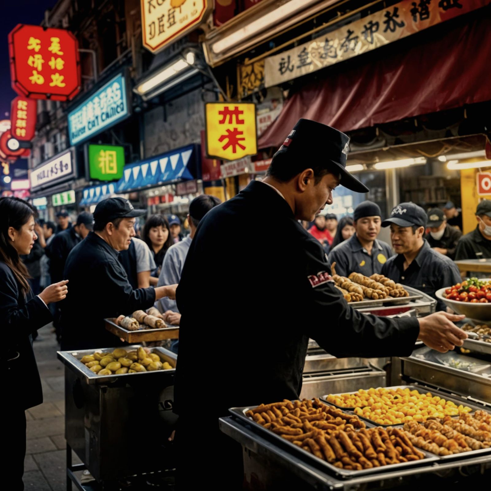 Vibrant Nightlife in San Francisco's China Town