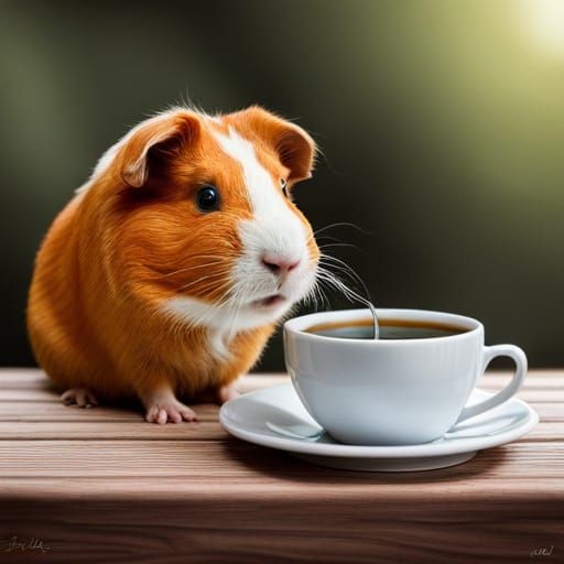 Guinea Pig Tea Time at Cozy Cafe