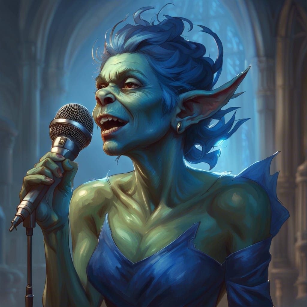 Goblin Diva: A Hyperdetailed Digital Portrait