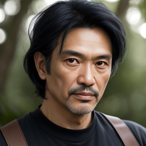 Southeast Asian Man Portrait in Fabrizio Musa Style