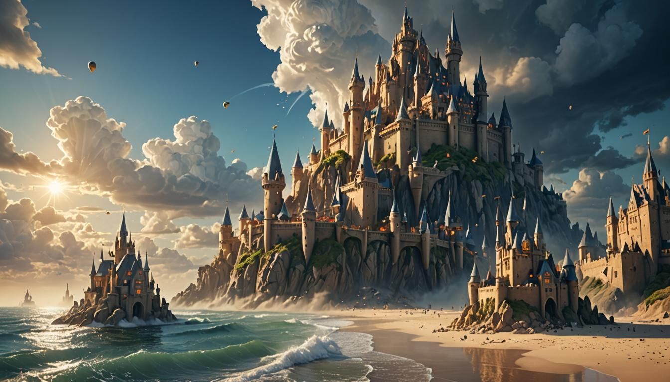 Dreamlike Sandcastle City in Unreal Engine 5