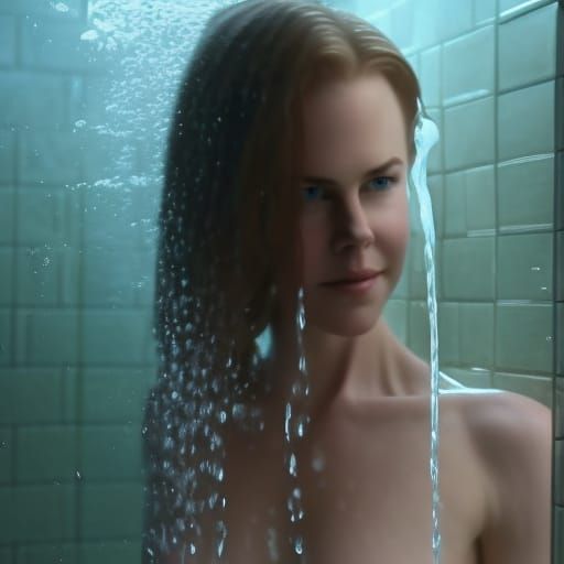 In the Shower - Nicole Kidman