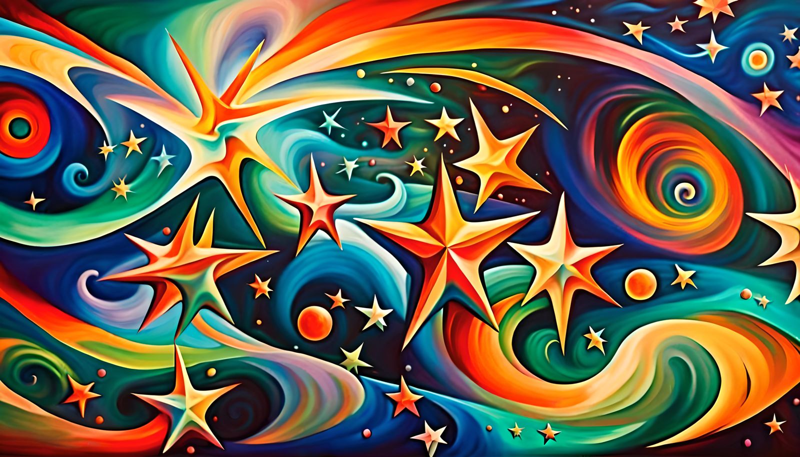 Swirling Newborn Stars in Impasto Electromagnetic Plasma