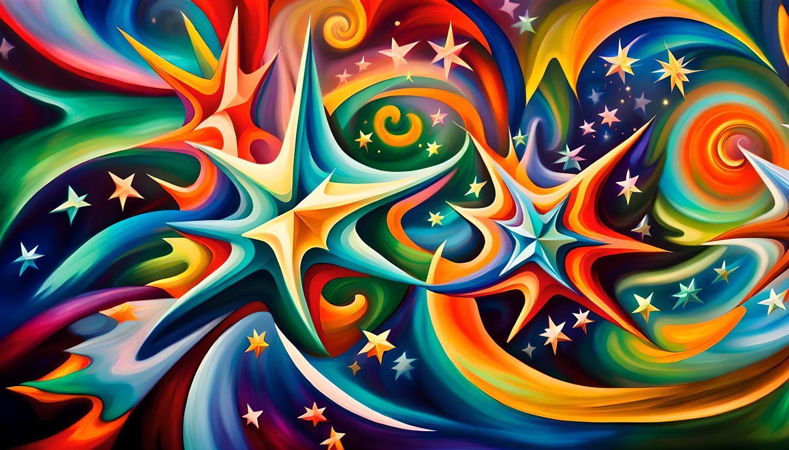 Swirling Stars in Electromagnetic Plasma Maelstrom: Impasto ...