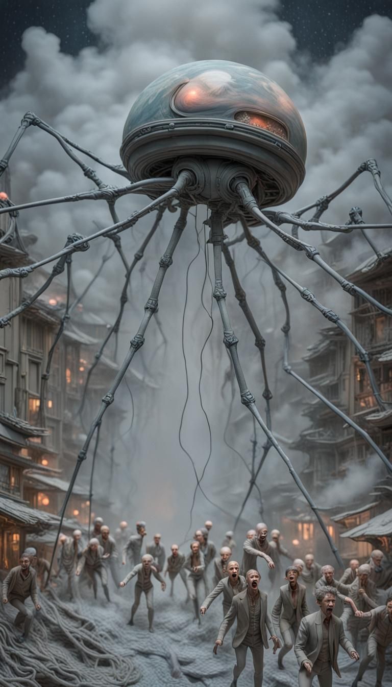 War of the Worlds Diorama in Stop Motion