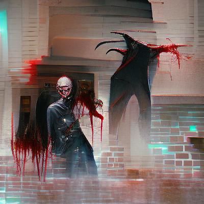 Sinister Image of Revenge in Golden Age Illustration Style