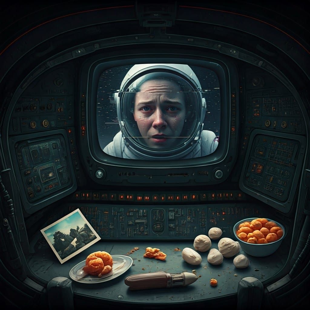 Astronaut Trapped in Space, Forever Recording a Farewell