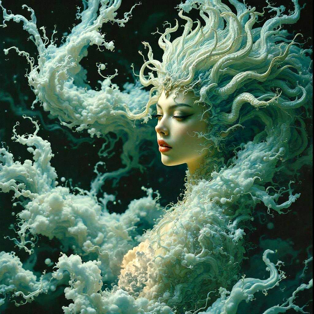 Peaceful Clouds Background in a Blue Sky