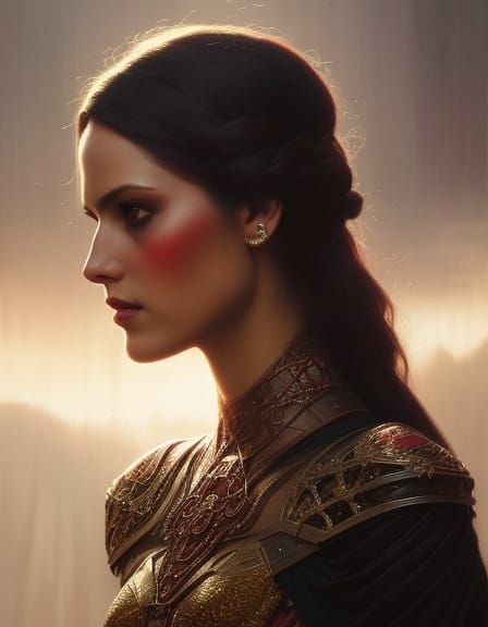 Sith Woman Portrait in Hyperrealistic Style