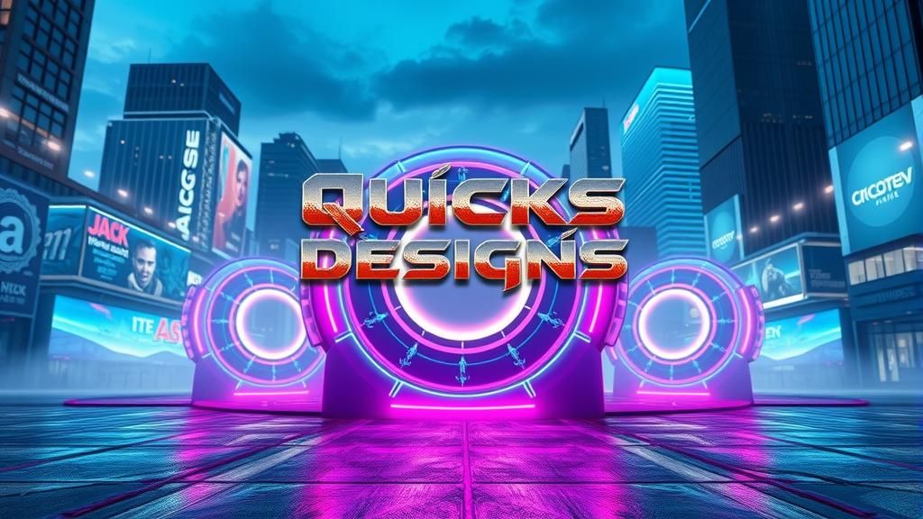 Cyberpunk Gaming Discord Banner with Fractal Portal