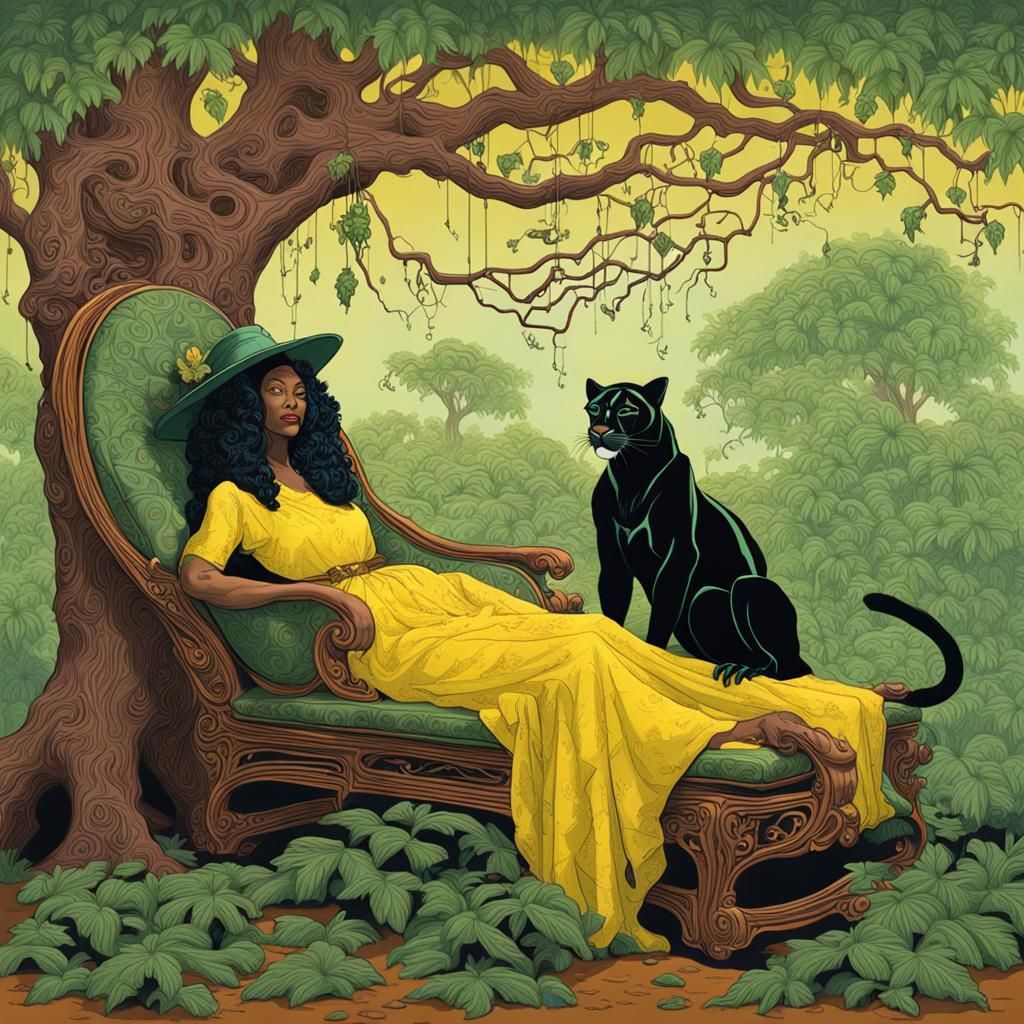 Swamp Witch Reclining in Dappermouth Style