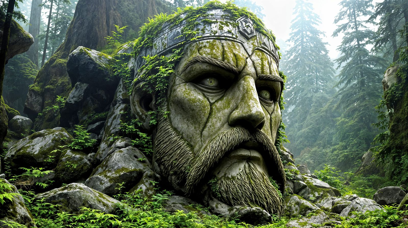 Ancient King in Weathered Gothic Style