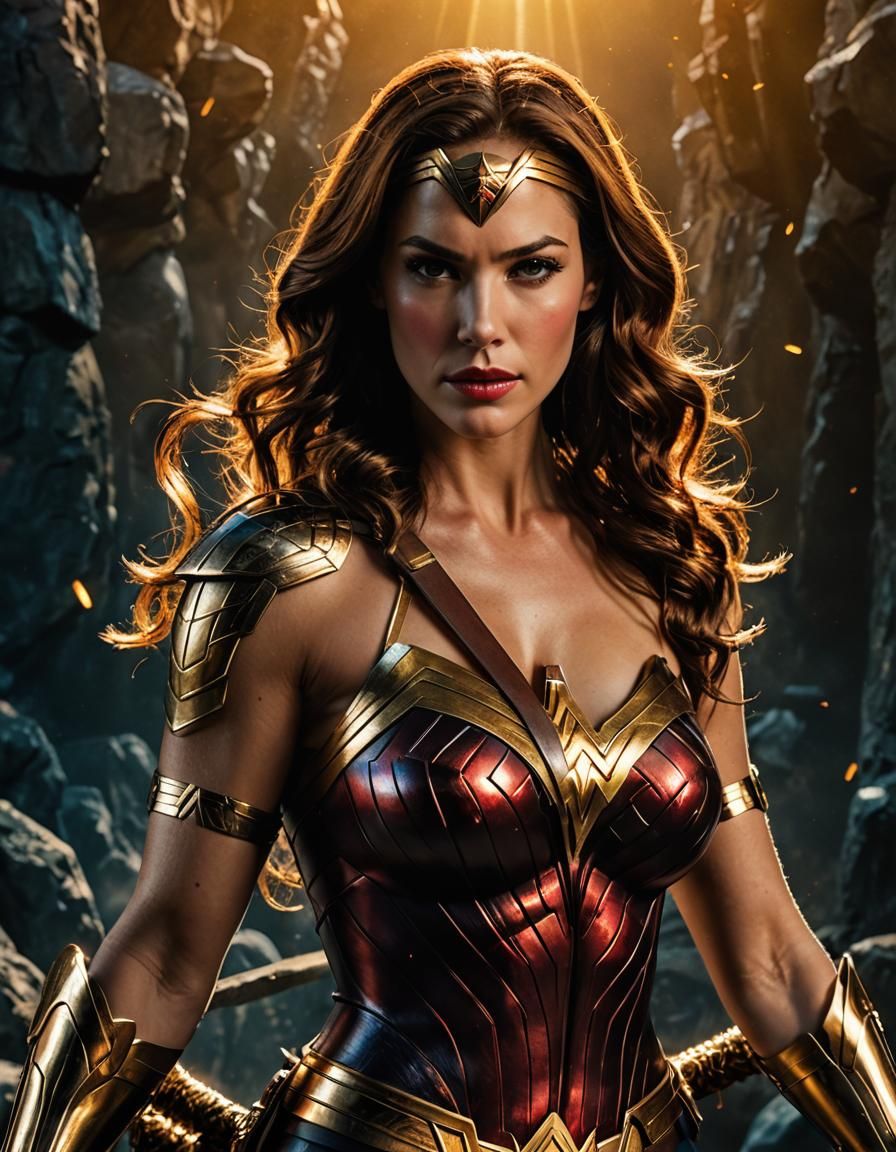 Wonder Woman Cinematic Action Portrait