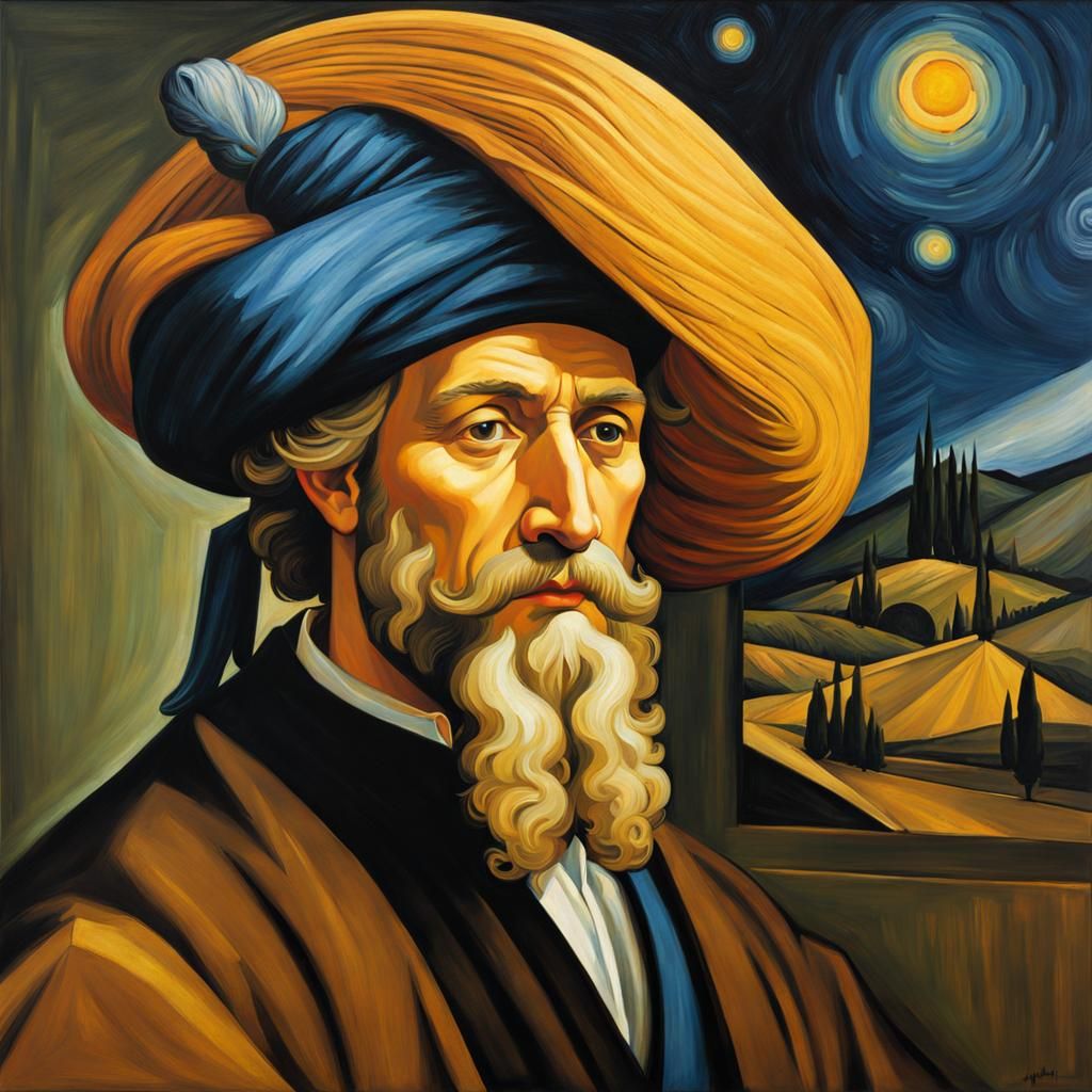 Renaissance Portrait in the Style of Old Masters