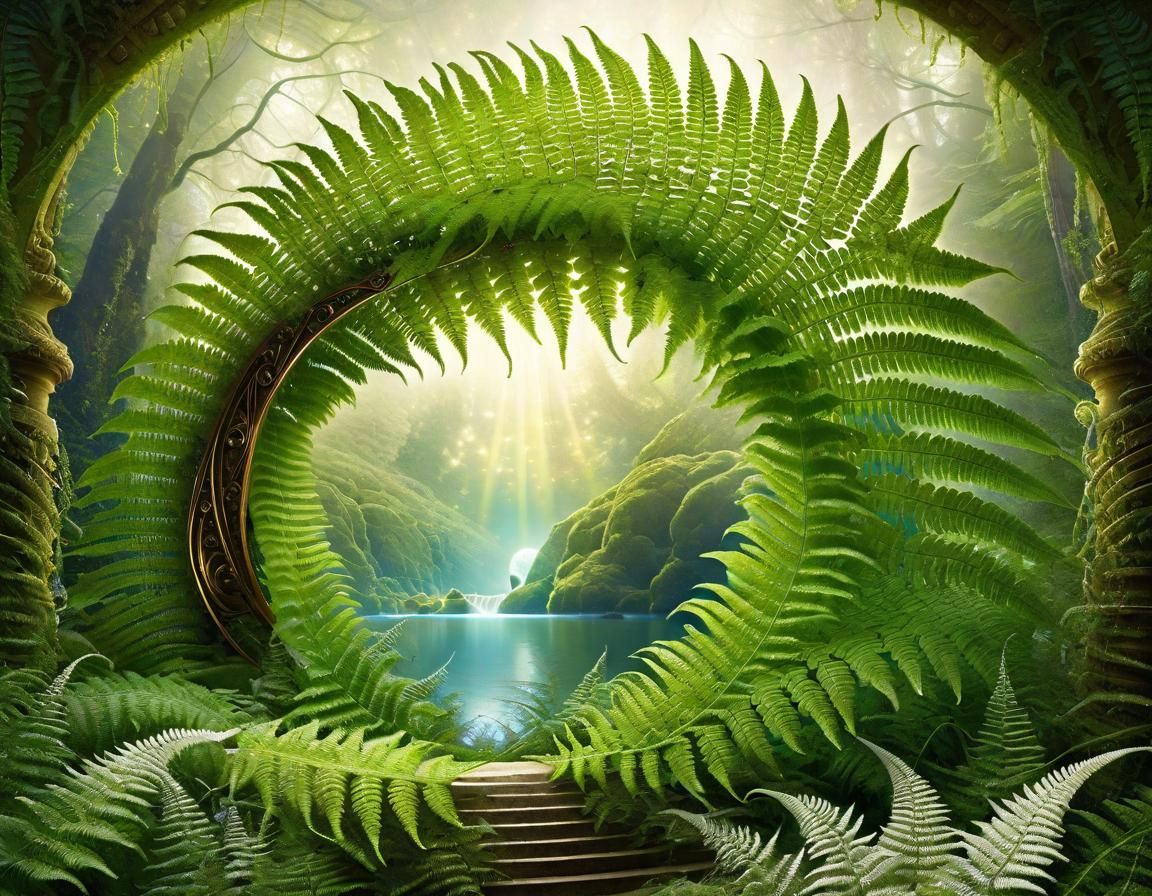 Magical Fern Portal to a Fantasy World