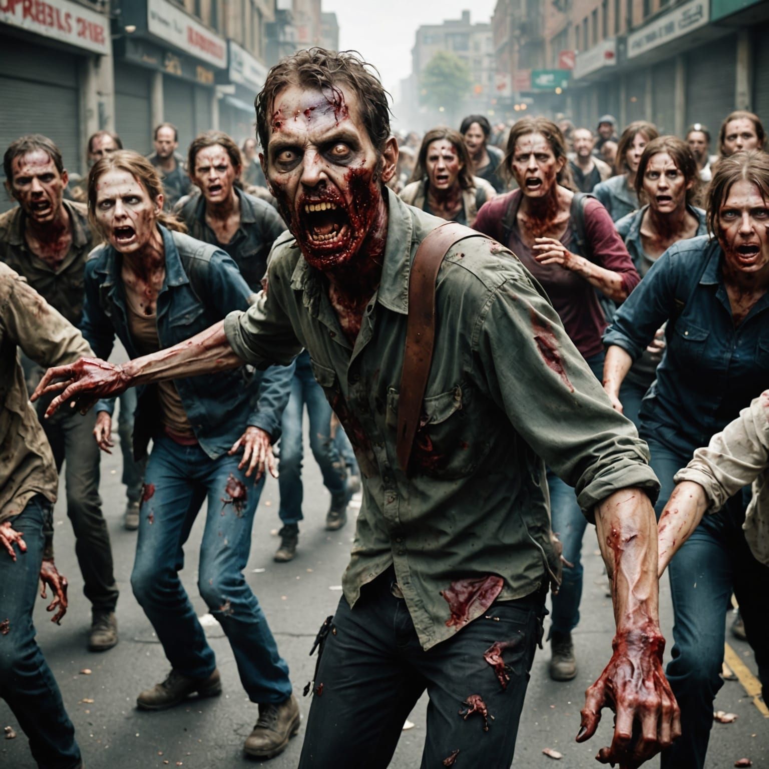 Zombie Apocalypse: Horrid Zombies Attack Survivors