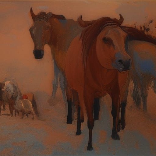 Surreal Miracle Inspired by Expressionist Masters