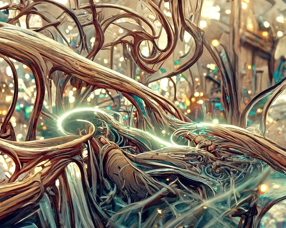 Elf Regeneration Magic in Digital Art Style