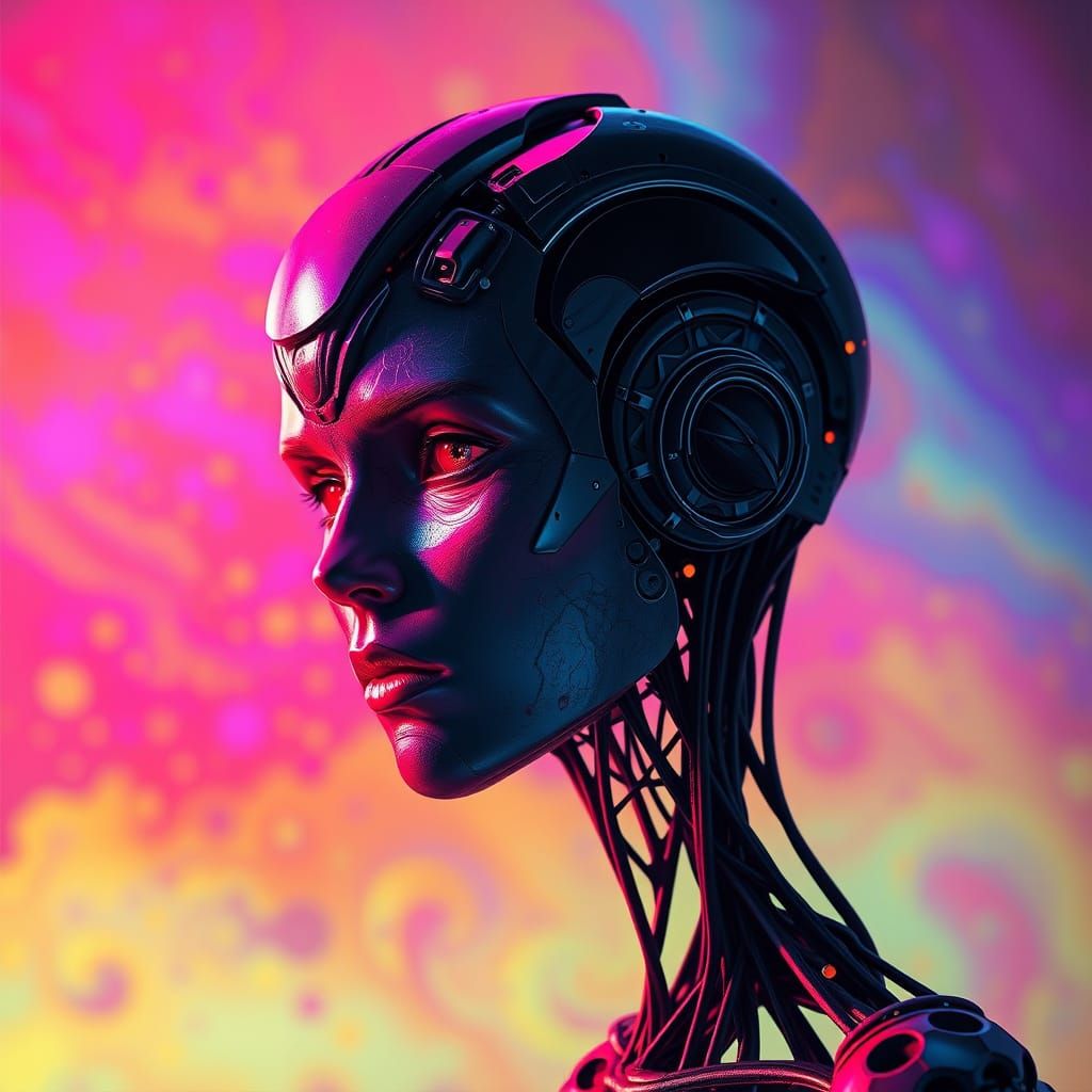 Hyperrealistic Amorphous Solid in Futuristic Style