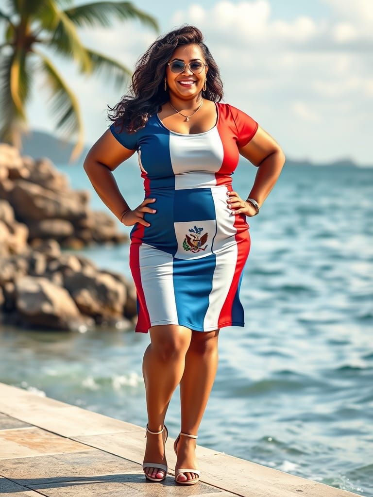 Liberian Woman Portrait in Watercolor Style