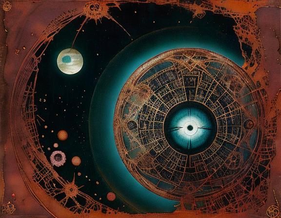 Druid in Space: Japanese Art on Papyrus