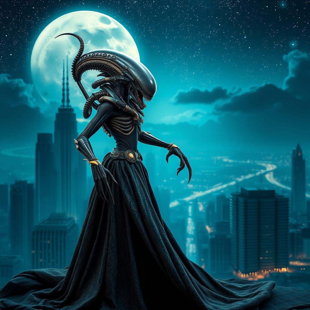 "Ups! Wrong dress!" Xenomorph fail