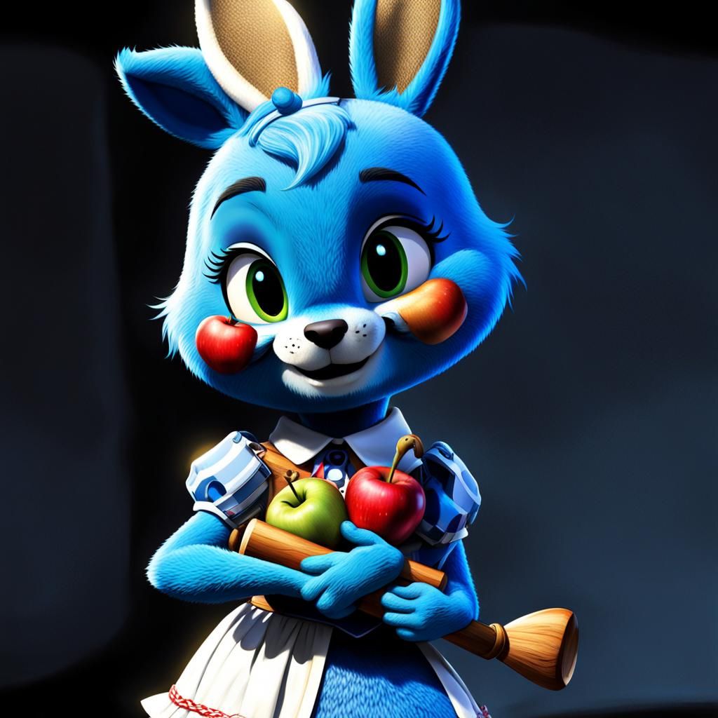 Girl with Magic Flute in 3D Digital Art