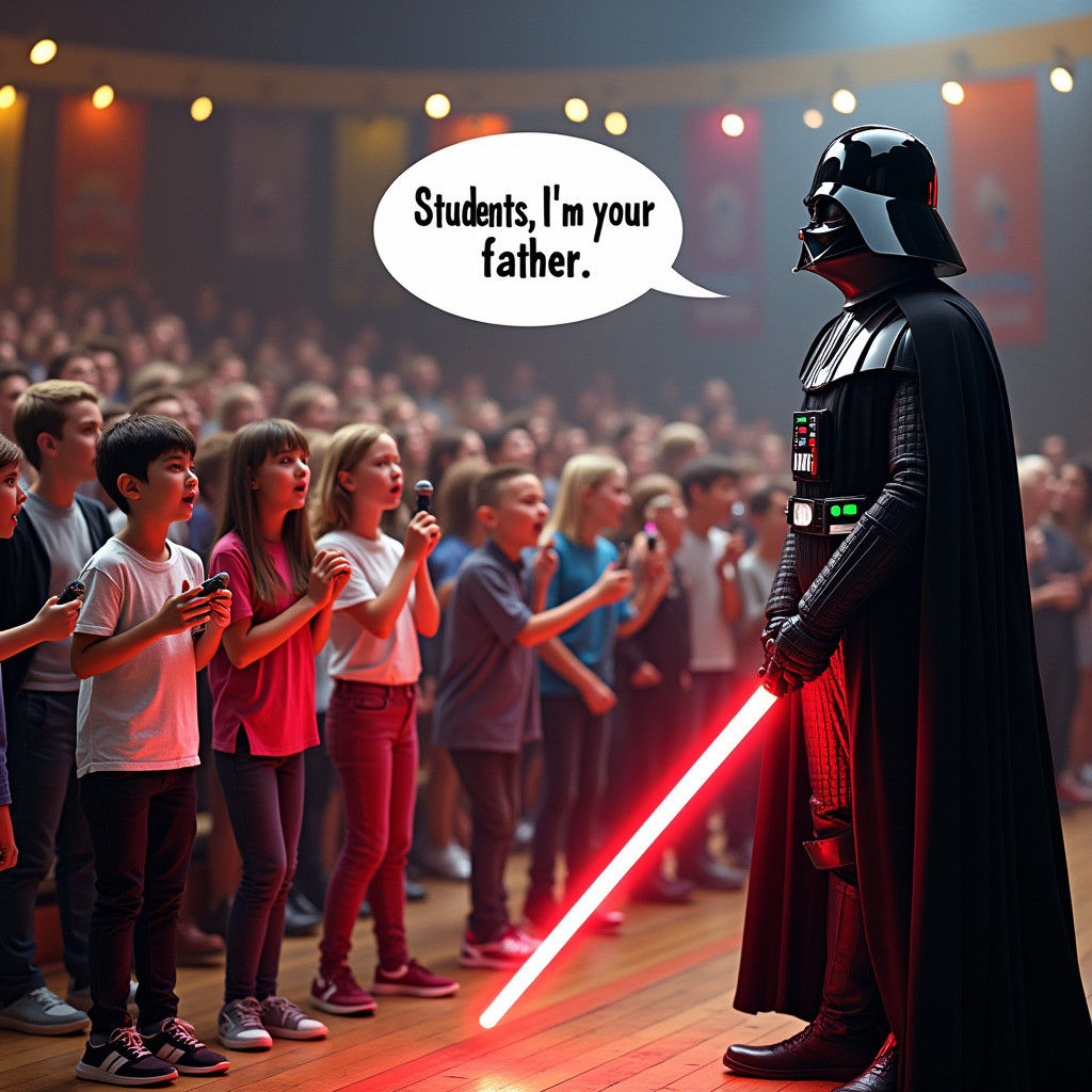 Darth Vader Enrolls in High School Musical