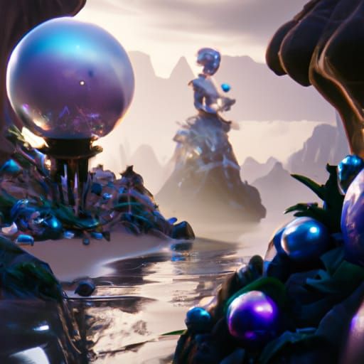 Fantastical Matte Painting of Pearl the Cat